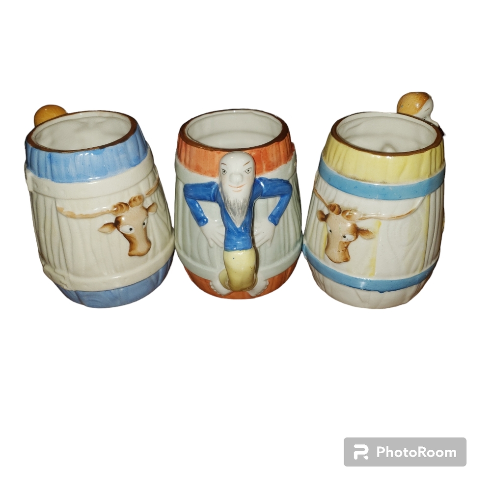 Vintage Occupied Japan Hillbillies Mugs 3